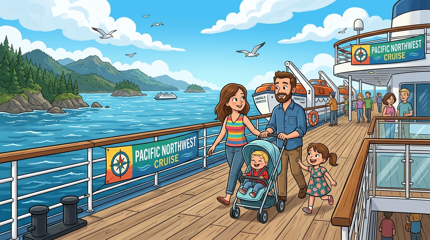 Deck 3 Promenade Family Stroller Walk