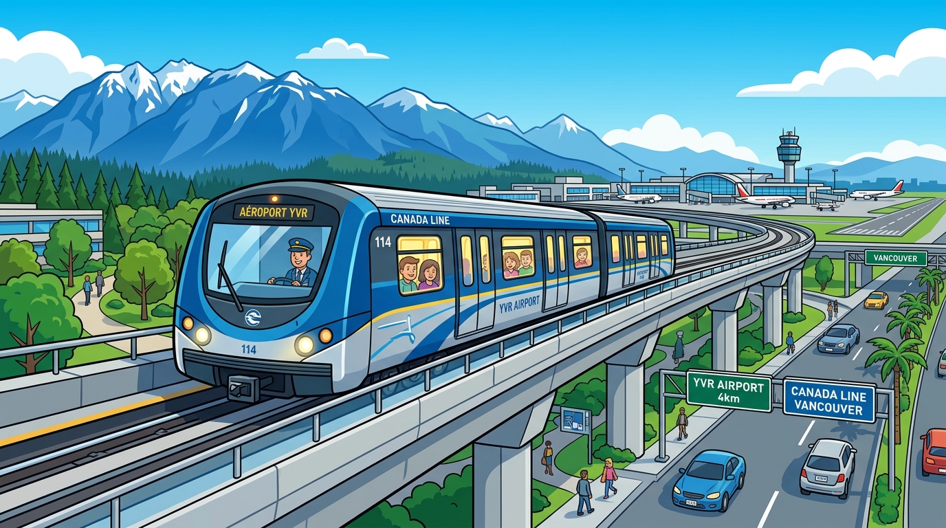Canada Line SkyTrain to YVR Airport