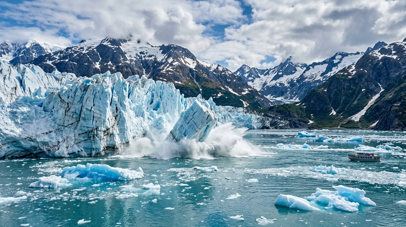 Margerie Glacier Calving